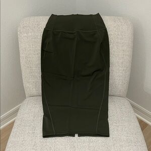 Lululemon Olive Green Pencil Skirt